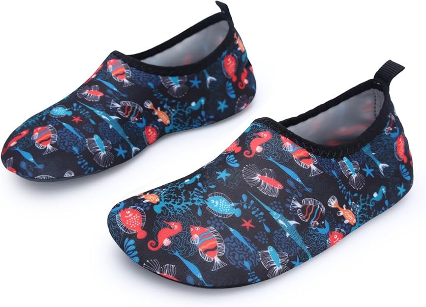LRUN Kids Swim Water Shoes Barefoot Aqua Socks Shoes for