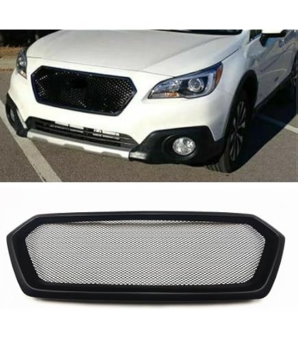 Partsflow Front Bumper Upper Grill Grille Black With Chrome Trim