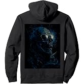 Skull with Sunglasses Pullover Hoodie