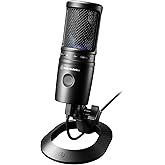 Audio-Technica AT2020USB-X Cardioid Condenser USB Microphone, Black