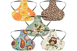 TOBILE Chicken Saddle, 5-Piece Hen Apron Set with Elastic Straps, Multicolor, Protects Feathers & Body, Ideal for Hen Owners & Chicken Farmers