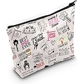 WCGXKO Novelty Realtor Gift Realtor Sayings Real Estate Life Quotes Canvas Makeup Bag (realtor)