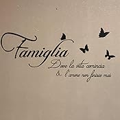 Adesivi Murali Frase Famiglia, Decorazione Murale - Foto 5
