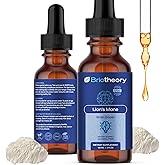 BRIOTHEORY Lion's Mane Extract Tincture Liquid Drops – Herbal Supplement for Brain, Memory & Focus, Alcohol-Free, Vegan, Non-GMO – 60 ml (30 Days Supply)