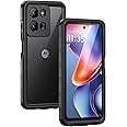 Lanhiem for Moto G 5G 2025 Case, IP68 Waterproof Dustproof Shockproof Case with Built-in Screen Protector, Full Body Underwater Protective Cover for Moto G 5G Only, Black