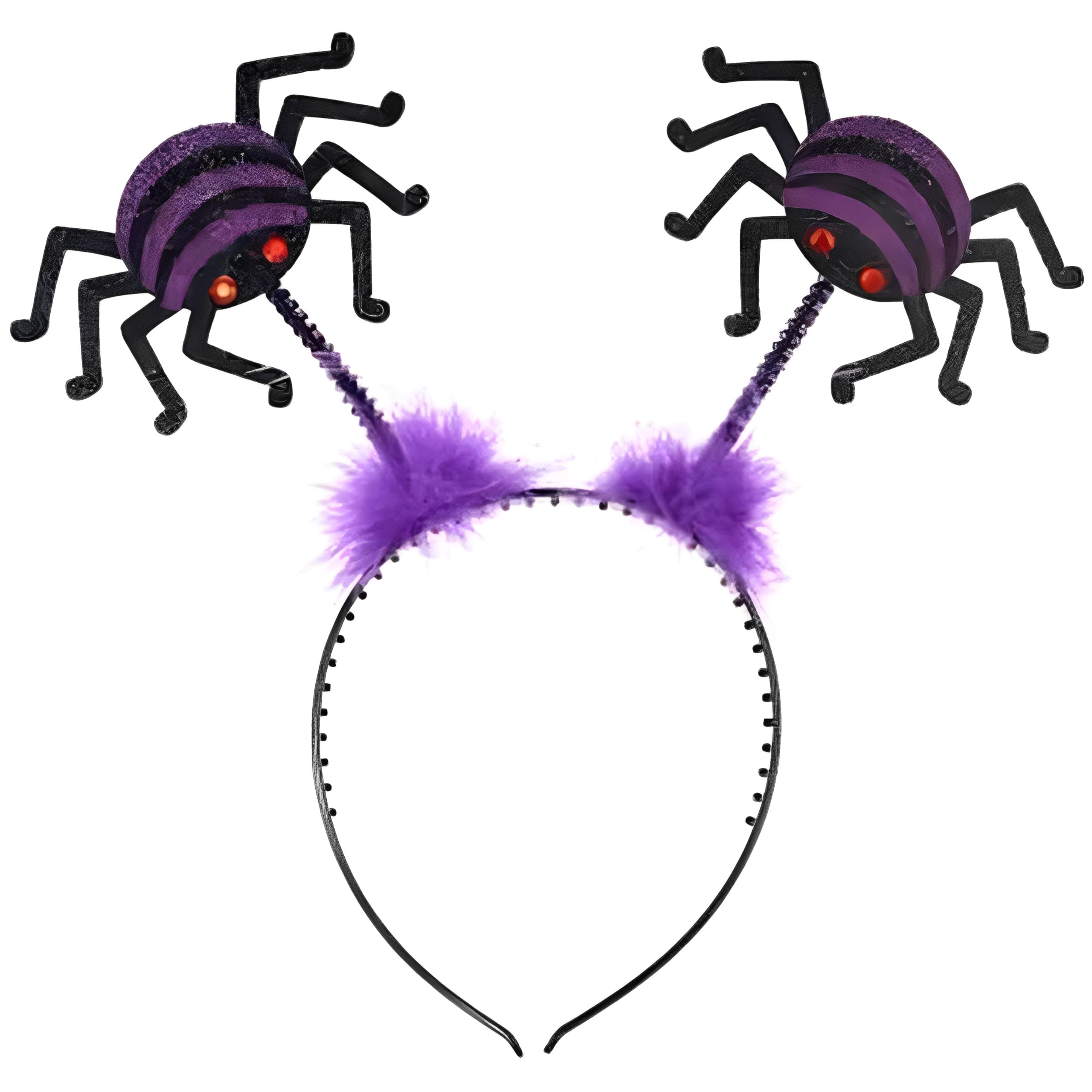 Amscan 847516-55 - Kids Halloween Purple & Black Spider Head Boppers Headband Fancy Dress Accessory
