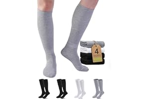 Solegant Copper & Bamboo Viscose Compression Socks, Soft Breathable 15-20mmHg Knee High Support for Women Men, Nurse Travel