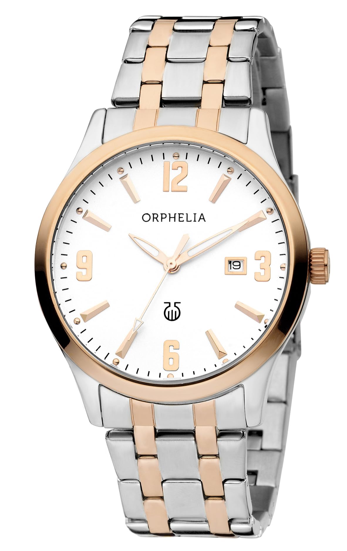 Orphelia Ivoire Men's Quartz Watch with Silver Dial Analogue Display and Multicolour Stainless Steel Bracelet 62607