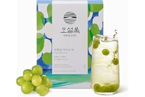 OSULLOC Coral Island Iced Tea (Sweet muscat scent, 20 Tea bags), Naturally Sweet Cold Tea Sachets
