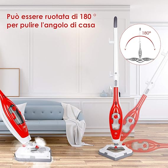 SIMBR - Escoba de Vapor Plegable con Limpiador de Vapor portátil ...