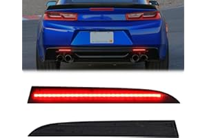 R&F Auto LED Rear Bumper Reflector Light Compatible with C'hevy Camaro 2016-2022, Traverse 2013-2017, Replacement for C'adillac ATS / XT5 Rear Bumper Reflector Brake Lamps