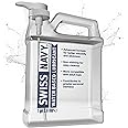 Swiss Navy Premium Water Based Lubricant, Gallon 128 Ounce Personal Non Sticky Lube for Men, Women & Couples Long Lasting Unscented Paraben Free