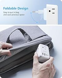 LENCENT 2 Pack European Travel Plug