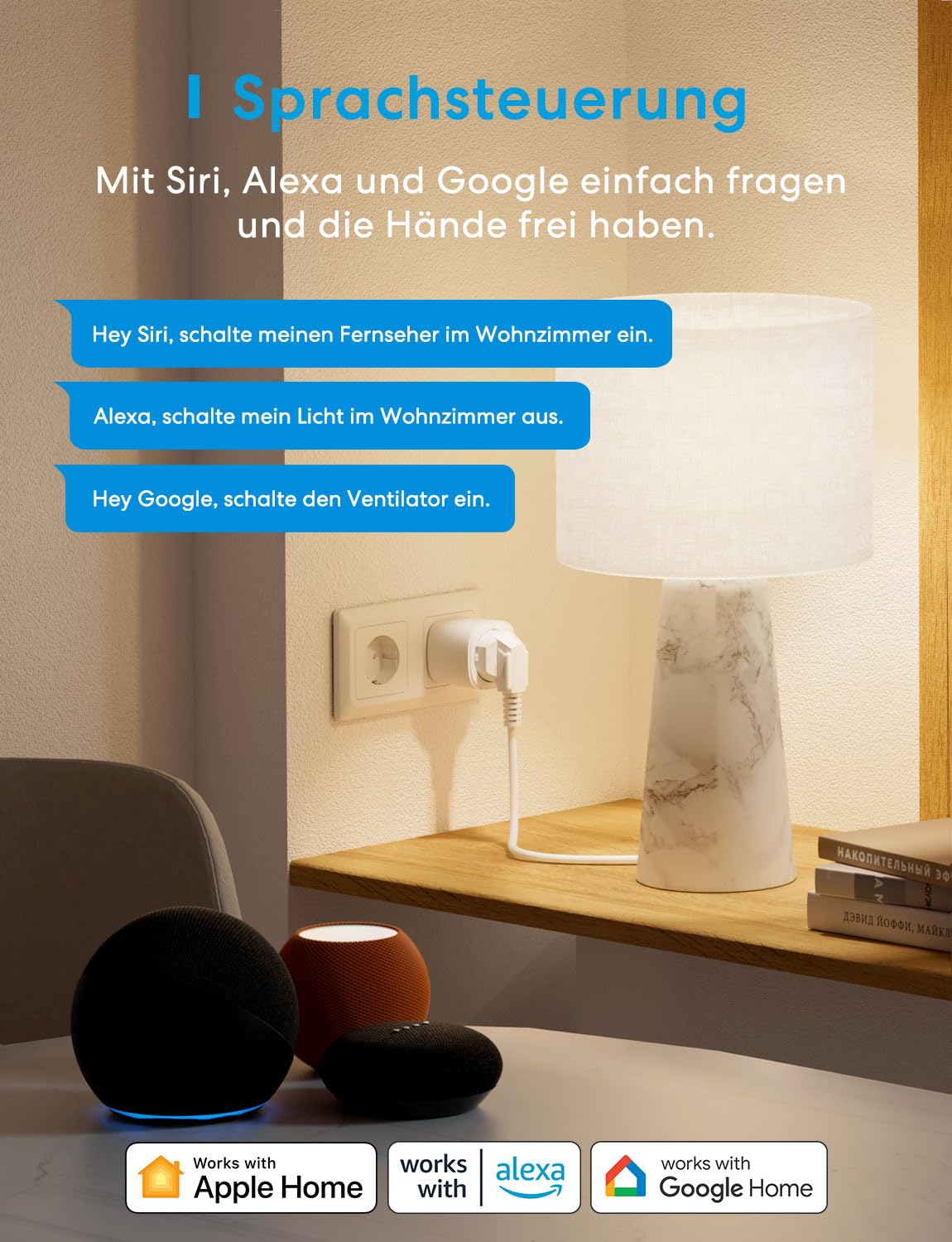 meross Matter WLAN Steckdose mit Stromverbrauch, Smart Steckdose mit Stromzähler für Balkonkraftwerk, funktioniert mit Apple Home, Home Assistant, Alexa und Google Home, Sprachsteuerung, Fernzugriff 3