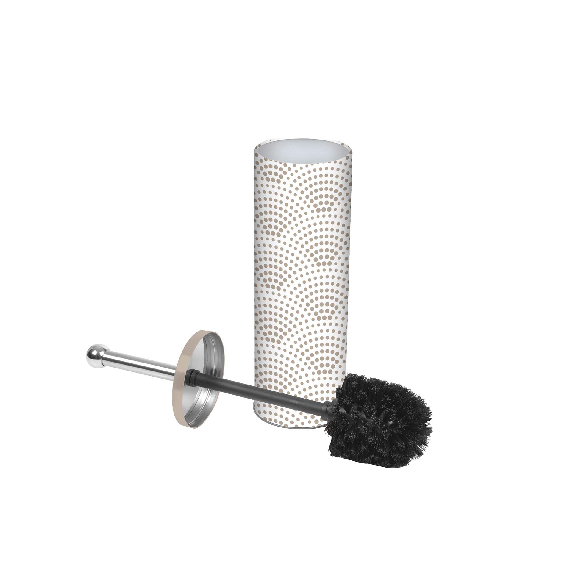 Douceur d'Intérieur Toilet Brush, Metal, Mineral, Brosse Wc