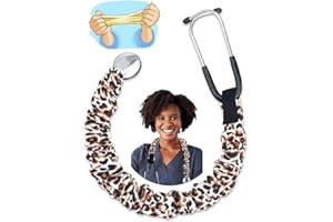 ABAMERICA Stretchy Stethoscope Cover Scrunchie, Stretchy Slim Looking Stethoscope Sleeves Universal Fit to All Types of Stethoscopes