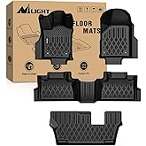 Nilight TPE Floor Mats for Dodge Durango 7 Seats 2nd Row Bench Seat 2016 2017 2018 2019 2020 2021 2022 2023 2024 2025 2026 All Weather Custom Fit Heavy Duty Floor Liners