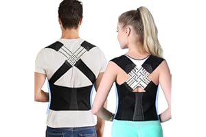 VOKOKOYA Posture Corrector for Women and Men,Adjustable Shoulder Straightener,Back Support Brace,Upper Spine scoliosis, hunchback