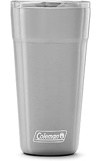 Amazon Com Coleman Recharge Autoseal Insulated Stainless Steel Thermal Mug Black 17 Oz Sports Outdoors