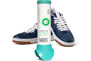 Endees UpFresh 360° Shoe Deodorizer Spray - Foot Odor Eliminator Shoe Spray for Smelly Shoes, Feet, Sneakers, Boots, Athletes Gym Bags, Stinky Smell Elimination Deodorant, Travel Size 3.38 Fl Oz