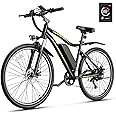 Heybike Electric Bike for Adults, 750W Peak Brushless Motor, up to 40Miles, 22mph Max Speed Electric Mountain Bike, 480WH Removable Battery Ebike, 27.5'' Tires, 7-Speed and Front Suspension