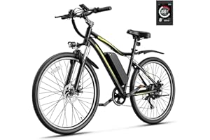 Heybike Electric Bike for Adults, 750W Peak Brushless Motor, up to 40Miles, 22mph Max Speed Electric Mountain Bike, 480WH Removable Battery Ebike, 27.5'' Tires, 7-Speed and Front Suspension