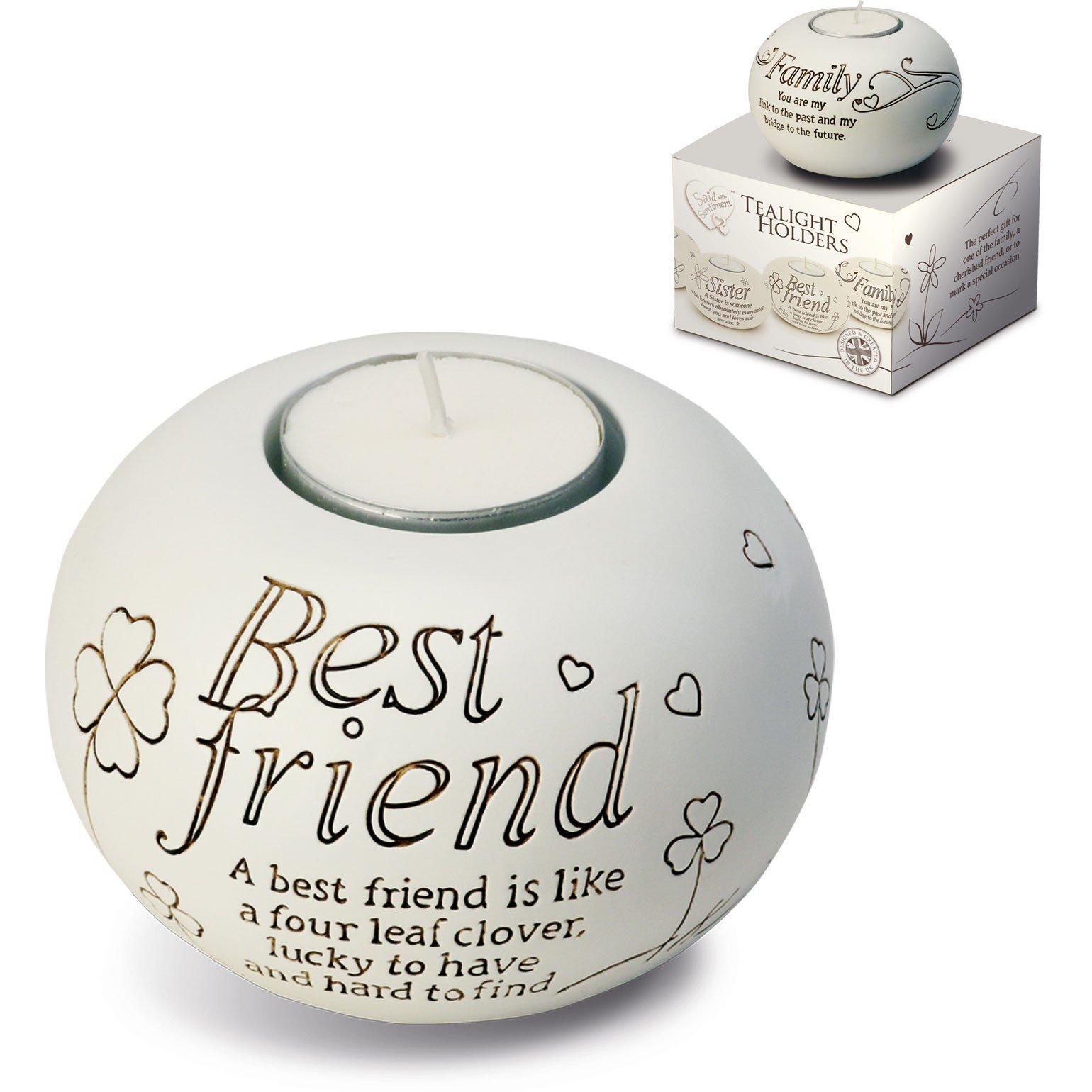 Said with Sentiment Tealight Holder 7301 Best Friend
