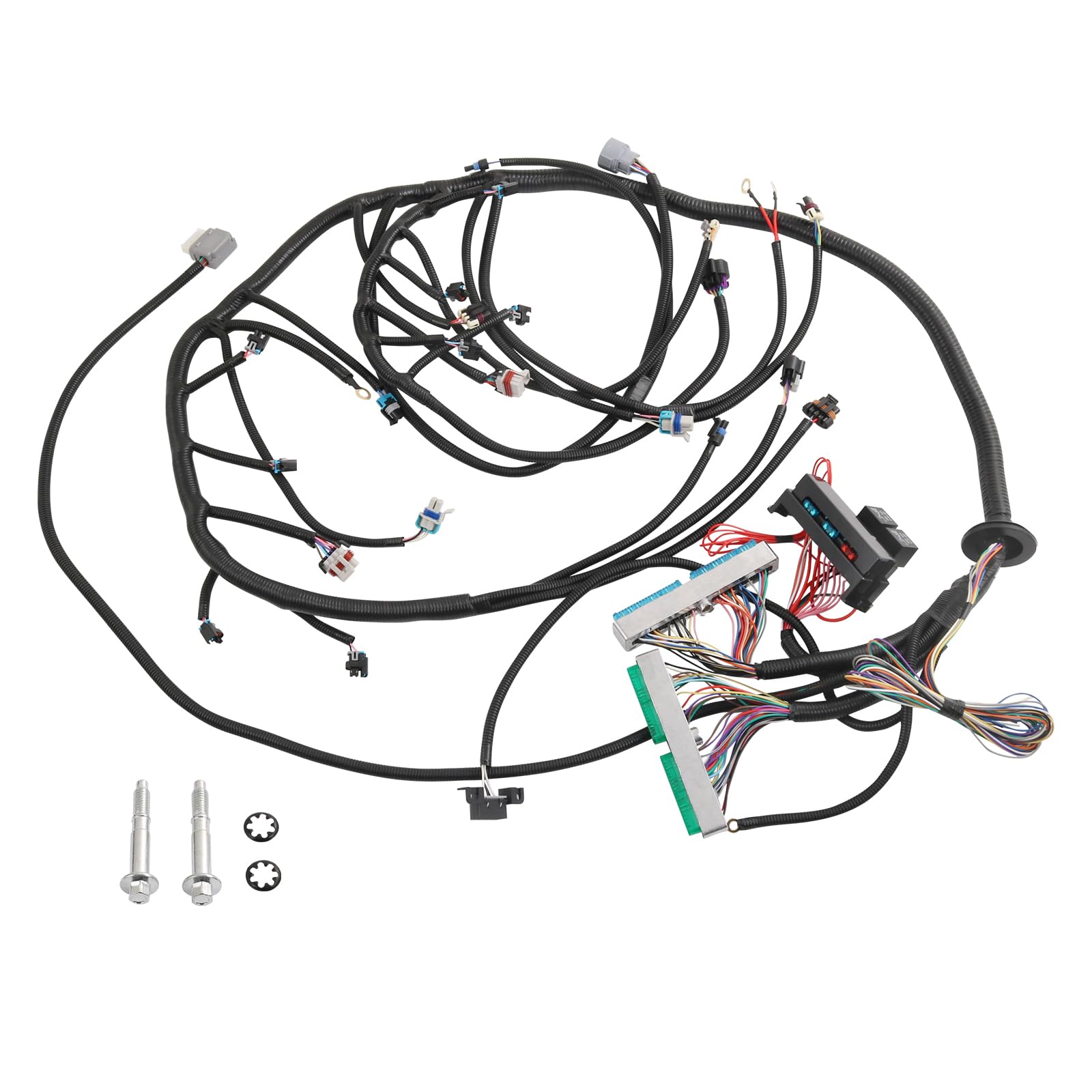 Photo 1 of RADHLBNIU Engine Standalone Wiring Harness 4L80E DBW Compatible with Drive by Wire LS Engines 4.8L 5.3L 6.0L Green/Blue PCM & MULTEC/Delphi Fuel Injector 2003-2007