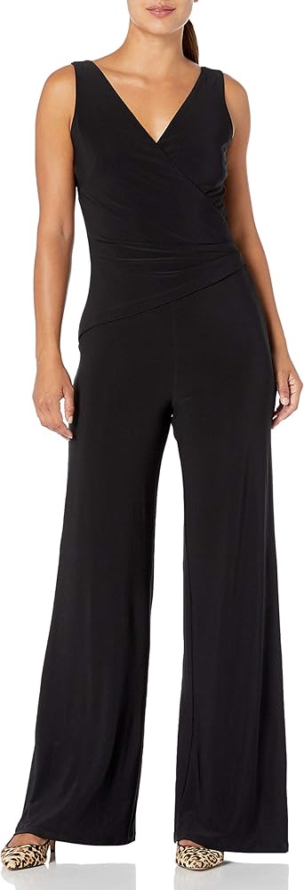 nine west black jumpsuit