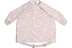 BIBaDO Baby & Toddler Weaning Bib Coverall Attaches to Your Babies Highchair & Table Sleeved Waterproof Catches Food