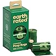 Earth Rated Poop Bags for Dogs Guaranteed Leak Proof and Extra Thick Waste Bag Refill Rolls, Unscented, 120 Count