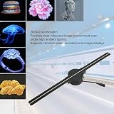 AMONIDA 3D Hologram Fan WiFi Projector 224 LED 2000x224 Custom Arrangement UK view 2