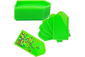DIOSAMER 20PCS Green Plastic Diamond Painting Trays,3.5inches x 1.9inches Bead Sorting Trays Organizer, Diamond Painting Tool Accessories for DIY Art Craft (Green 20PCS)