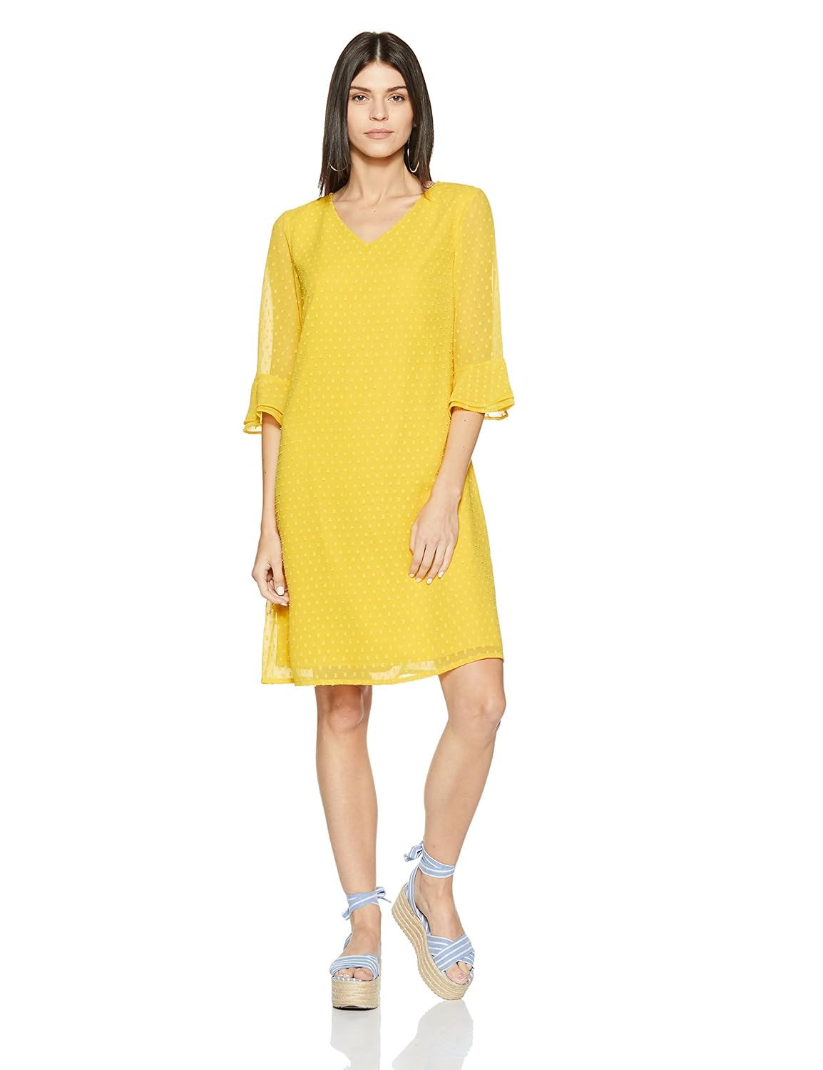 marks & spencer women's shift knee-long dress