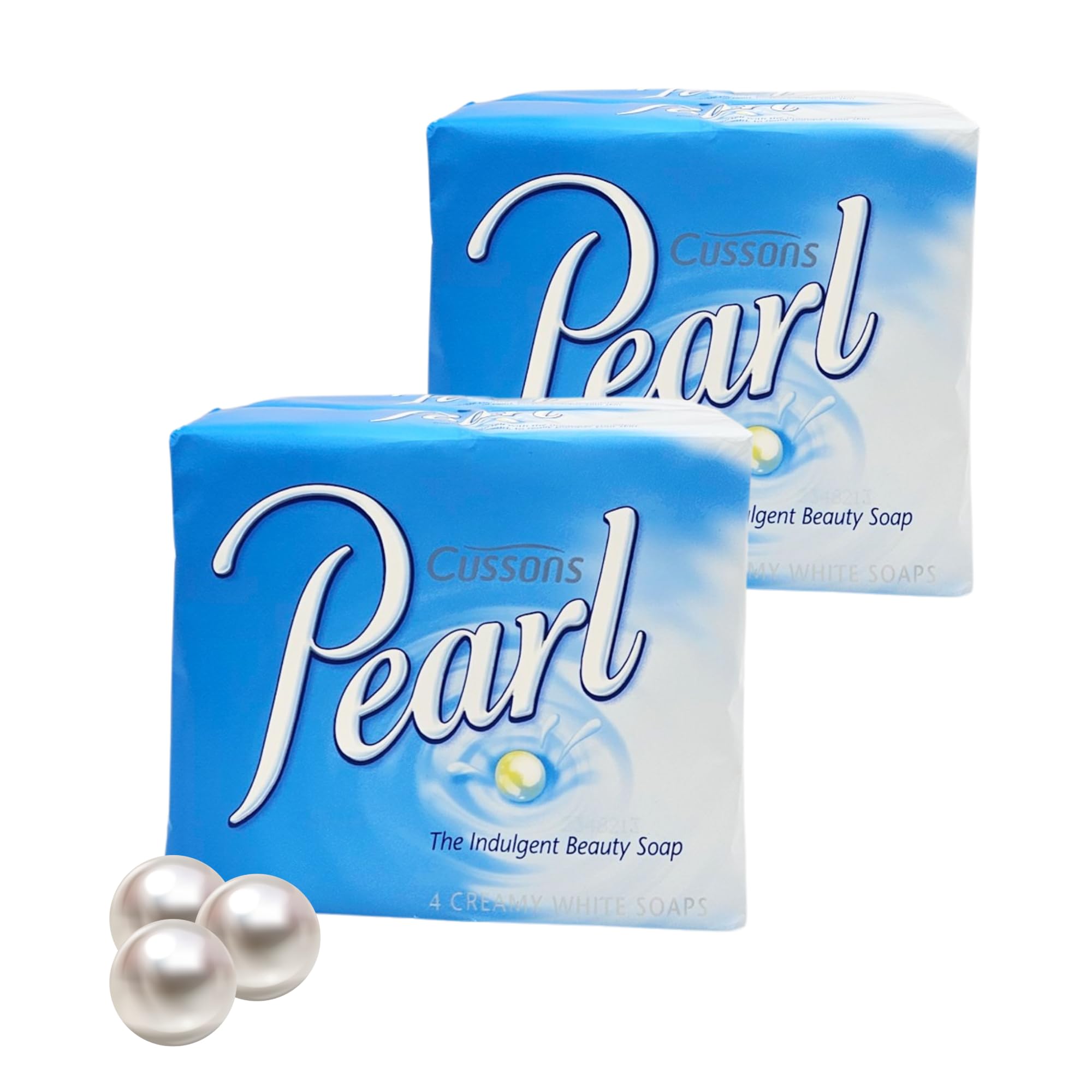 Pearl Cussons Soap, 4 Creamy White Soaps Bars 85 Gr, The indulgent Beauty Soap, MultiPack of 2