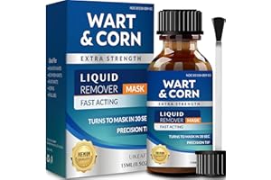 UIKEAFT Wart Corn Callus Remover for Feet: Toes Treatment with Extra Strength Salicylic Acid Liquid to Remove Plantar Wart on Foot for Men and Women 0.5oz (Unscented)