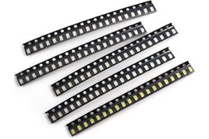 CHANZON (5 Colors x 20 pcs = 100 pcs 1206 SMD LED Diode Lights Assorted Kit (Mini Chip 3.2mm x 1.6mm for PCB DC 20mA) Super Bright Lighting Bulb Lamps Electronics Components Light Emitting Diodes