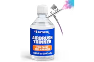 7 Artists Airbrush Thinner 8.45 fl.oz – Airbrush Medium for Acrylic Paint | Air Brush Thinner, Acrylic Paint Reducer & Extender | Air Brush Thiner, Lubricant