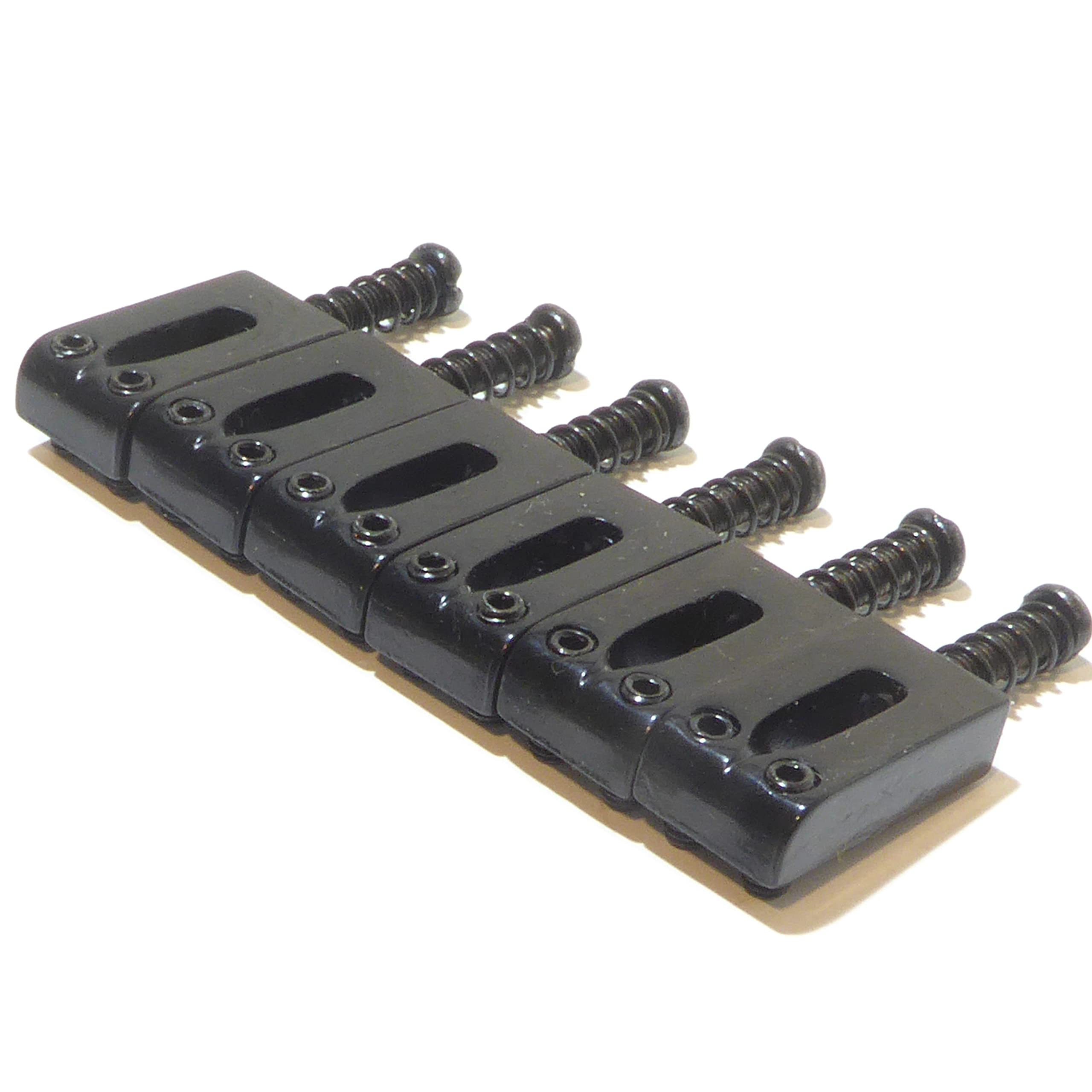 Gold guitar saddles for electric guitar bridge or tremolo