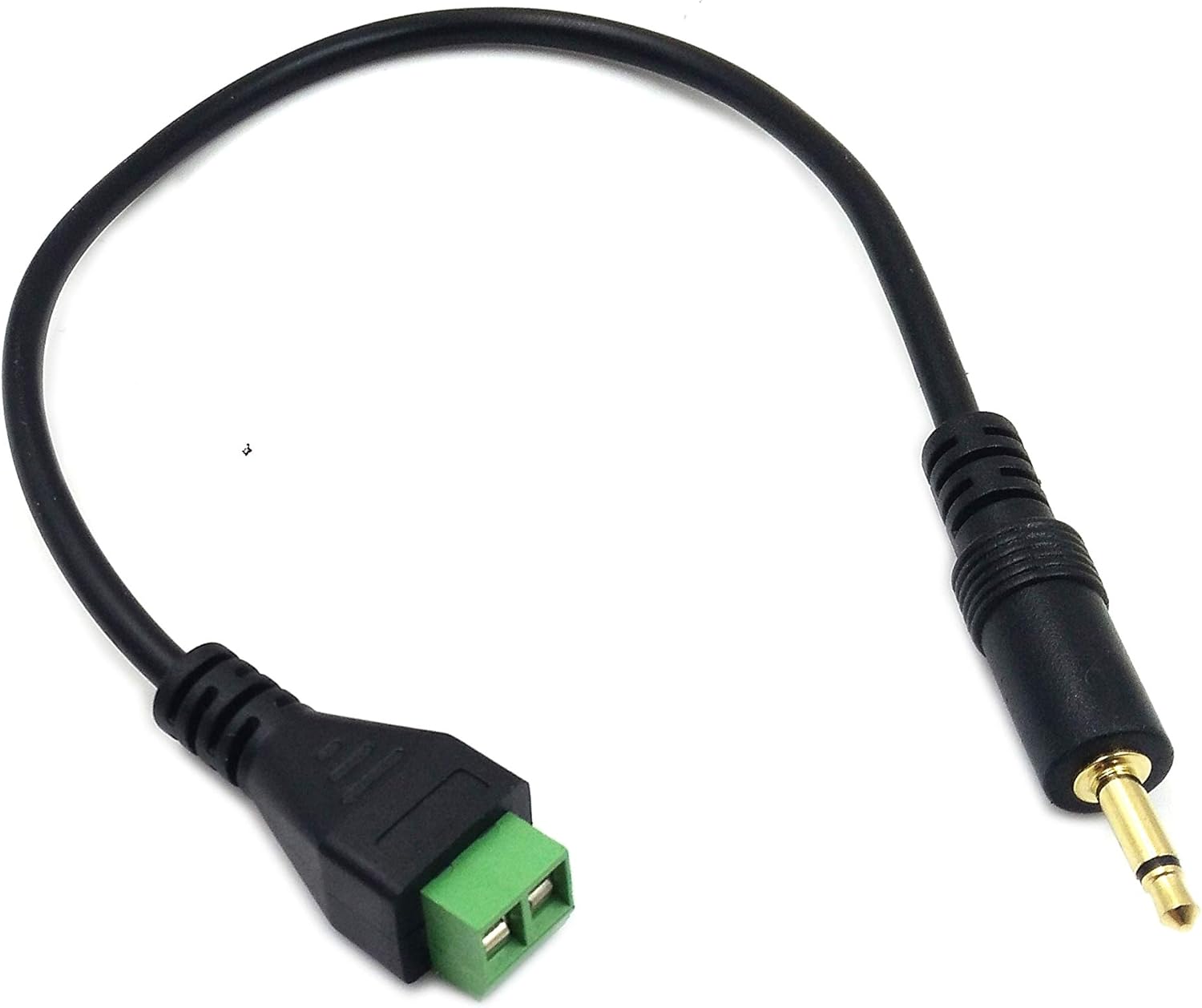 Maxhood 3.5mm (1/8") TS Mono Male to 2 Pin Screw Terminal Female AUX Headphone Balun Solderless Converter Adapter Cable 30cm (3.5mm M/ 2pin) - Image 5