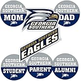 Desert Cactus Georgia Southern University Sticker GSU Eagles Vinyl Decals Laptop Water Bottle Car Scrapbook (Round Family)