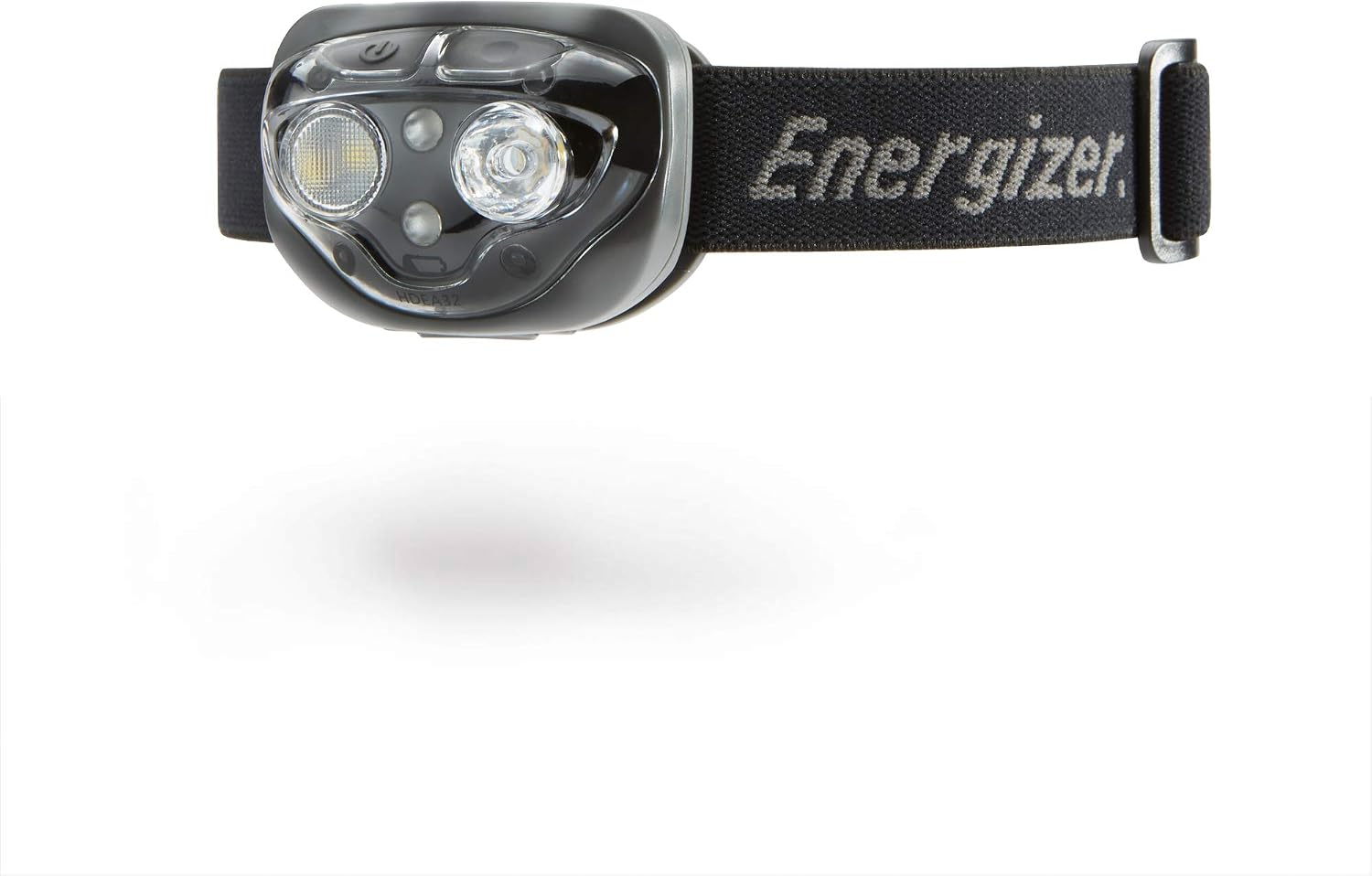 Energizer Vision HD+ 360 Lumen Adjustable Head Torch, Midnight Black, Water Resistant Headlamp, Bright LED Headlight