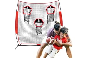 Doublehorse Football Pocket,Football Training Target,Adjustment Throwing Zone,Suitable for Any Football Net,Adjustable Height