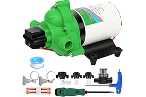 ELYASPEDY 2025 Upgrade 2088-422-144 RV Fresh Water Pump,12V 3.3GPM Self-Priming Diaphragm Water Pump,45PSI,Includes Pressure Switch and Detachable Filters,No Noise, for RV, Marine, Yacht, Caravan