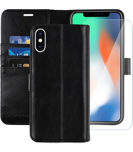 Amazon.com: ZZXX for iPhone X/Xs Wallet Case with RFID Blocking