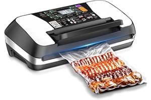 MZROT 95kpa Vacuum Sealer Machine, Black Silver