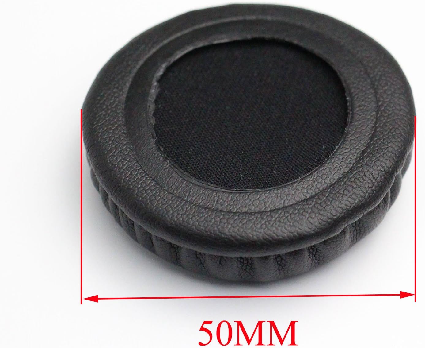 ShineCozy Premium Headphones Earpads Protein Leather Foam Ear Cushions,Headset Ear Pads Spare Replacement Parts (For Universal Size Diameter 50MM J-18) - Image 3