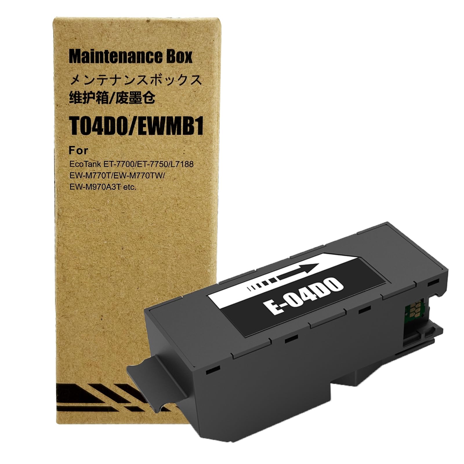 COCADEEX Ink Maintenance Box Replacement for T04D0 or C13T04D000 ,Work with ET-7700 ET-7750 L7188 Printer （ 1 Pc )