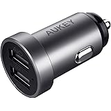 AUKEY Car Charger with 4.8A Output & Aluminum Alloy for iPhone iPad Samsung and More