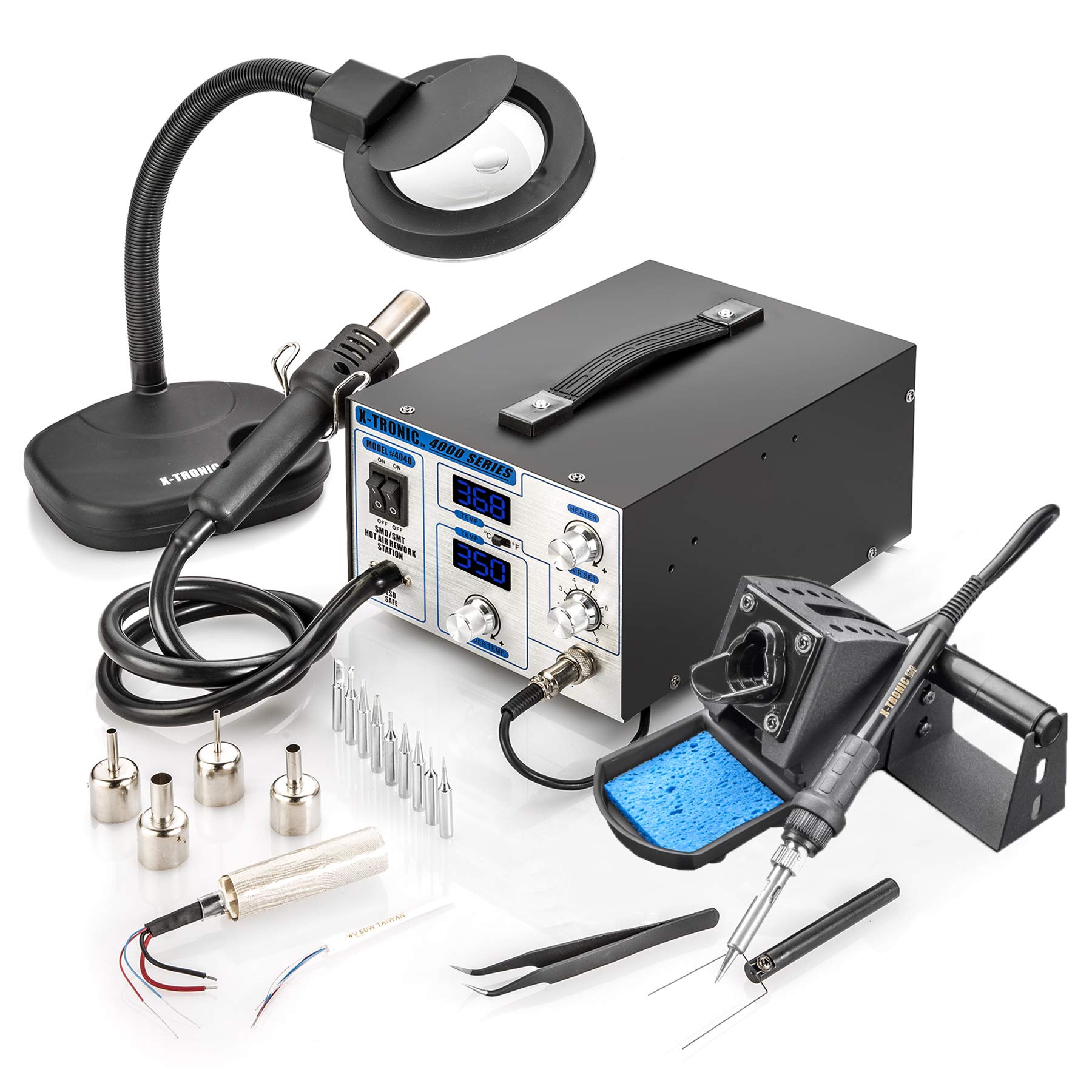 XTRONIC XTR4040XTS Digital Hot Air Rework & Soldering Iron Station